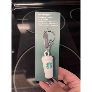 Starbucks 2025 Keychain Reusable Hot Cup Lid Stopper Limited Edition Collectible